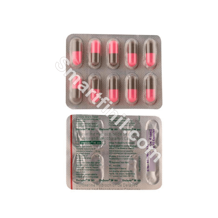 Dulane M 20mg Capsule (Duloxetine + Methylcobalamin/Mecobalamin)
