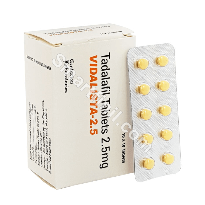 Vidalista 2.5mg (Tadalafil)