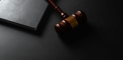 Gavel and law book representing the legal status of Armodafinil